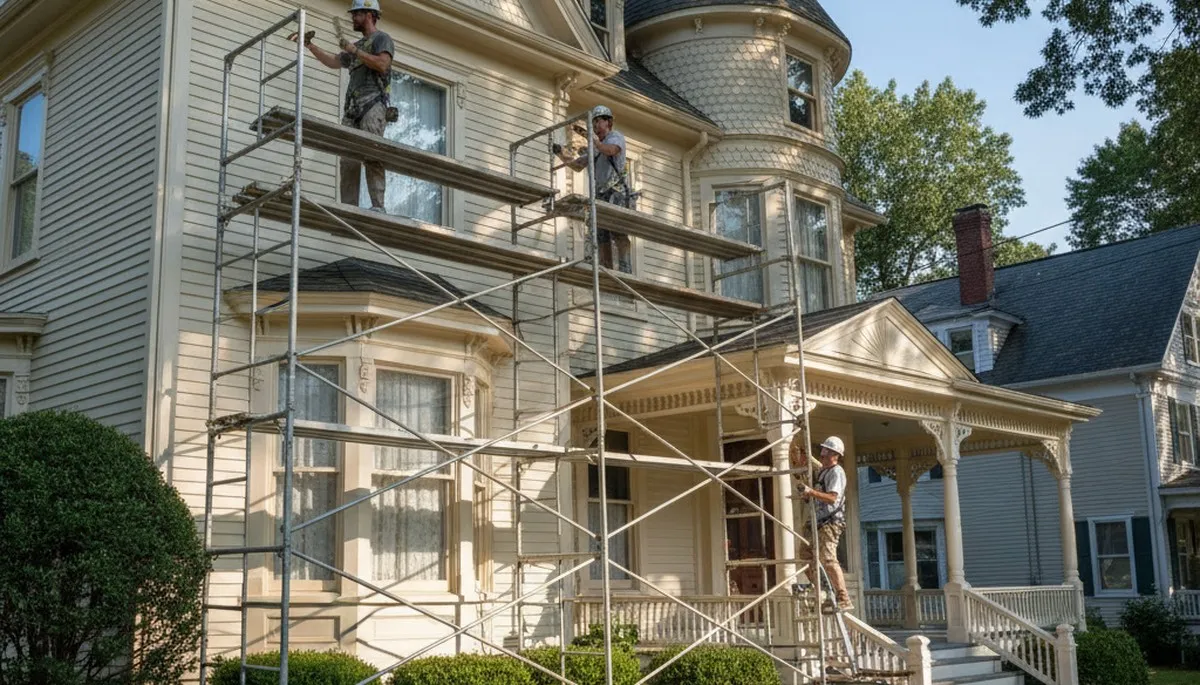 Painting contractor in Mansfield, MA providing professional interior and exterior house painting services