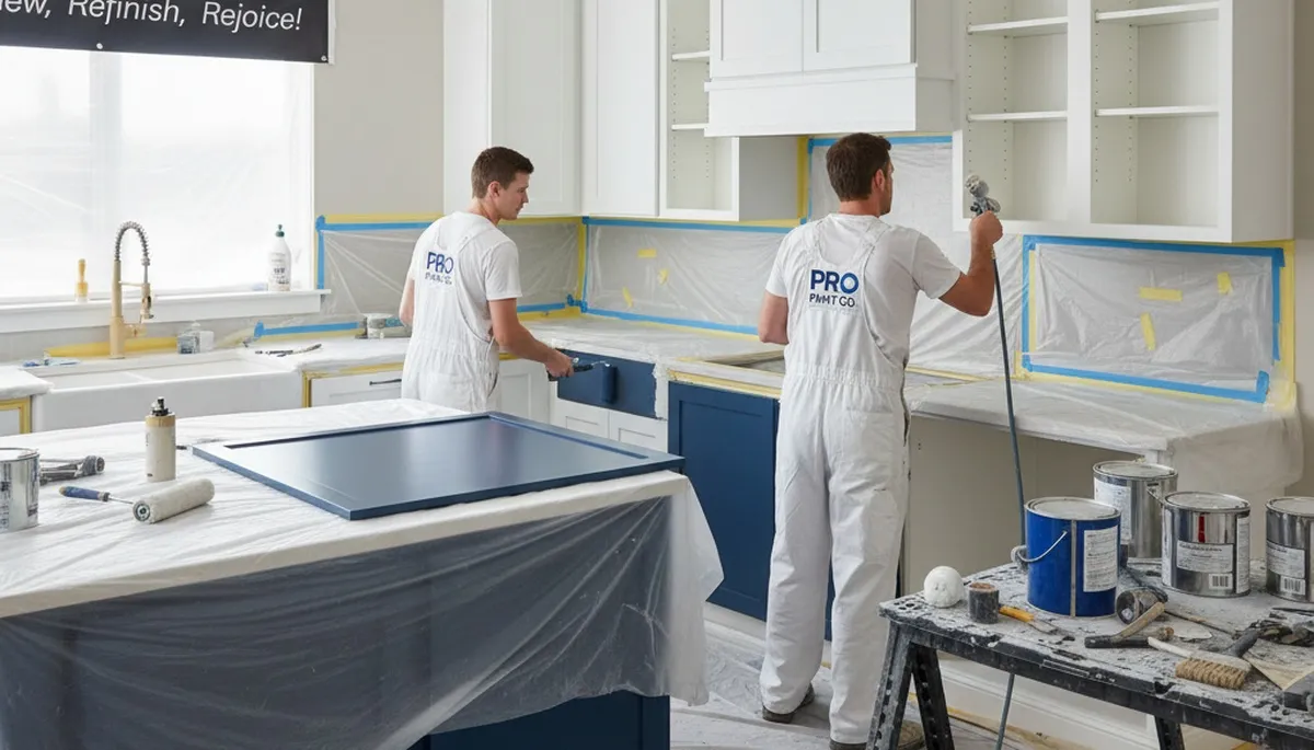 Cabinet painting in Mansfield, MA for kitchens with a durable, polished finish