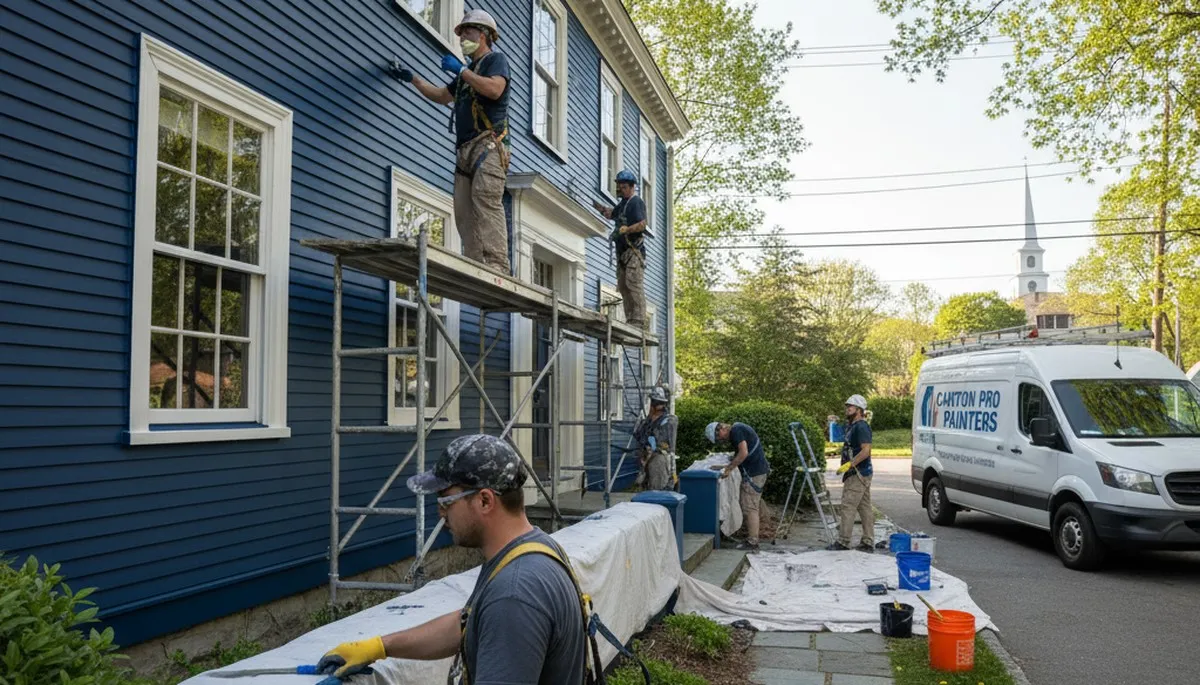 Painting contractor in Mansfield, MA providing professional interior and exterior painting services