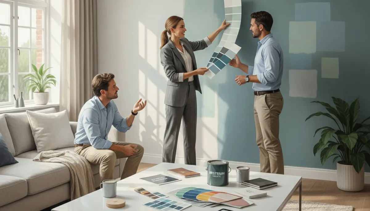 Mansfield, MA painters providing expert color consultation for home paint palette selection