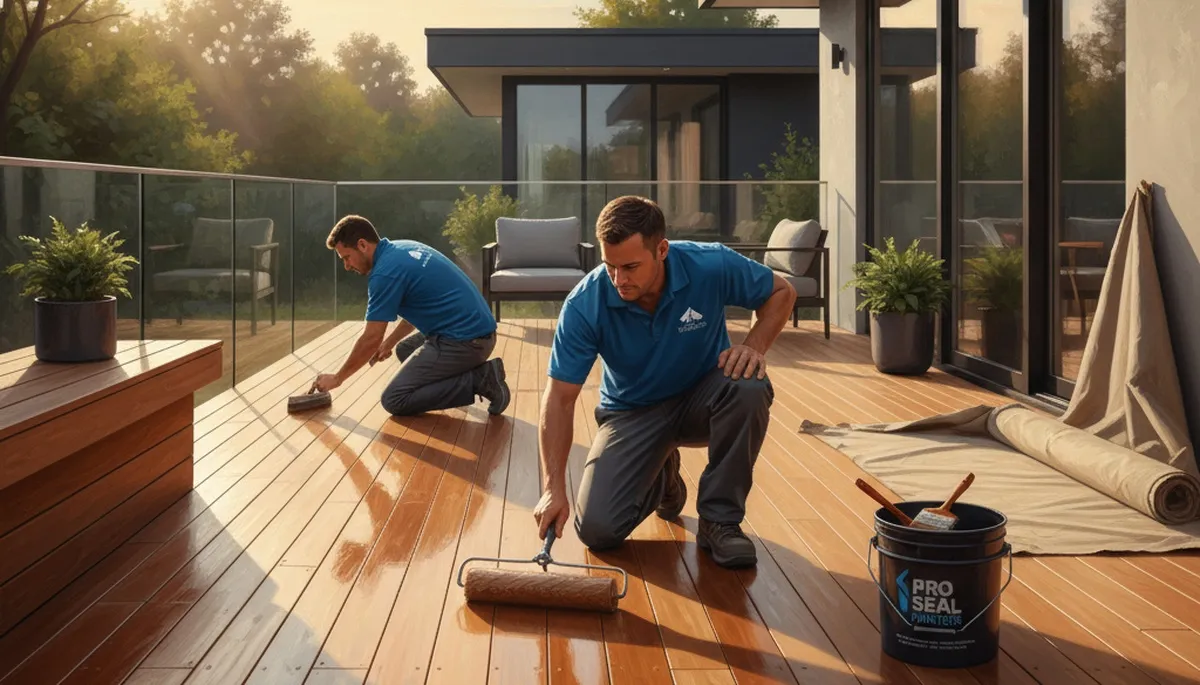 Deck sealing service in Mansfield, MA protects wood from weather and moisture