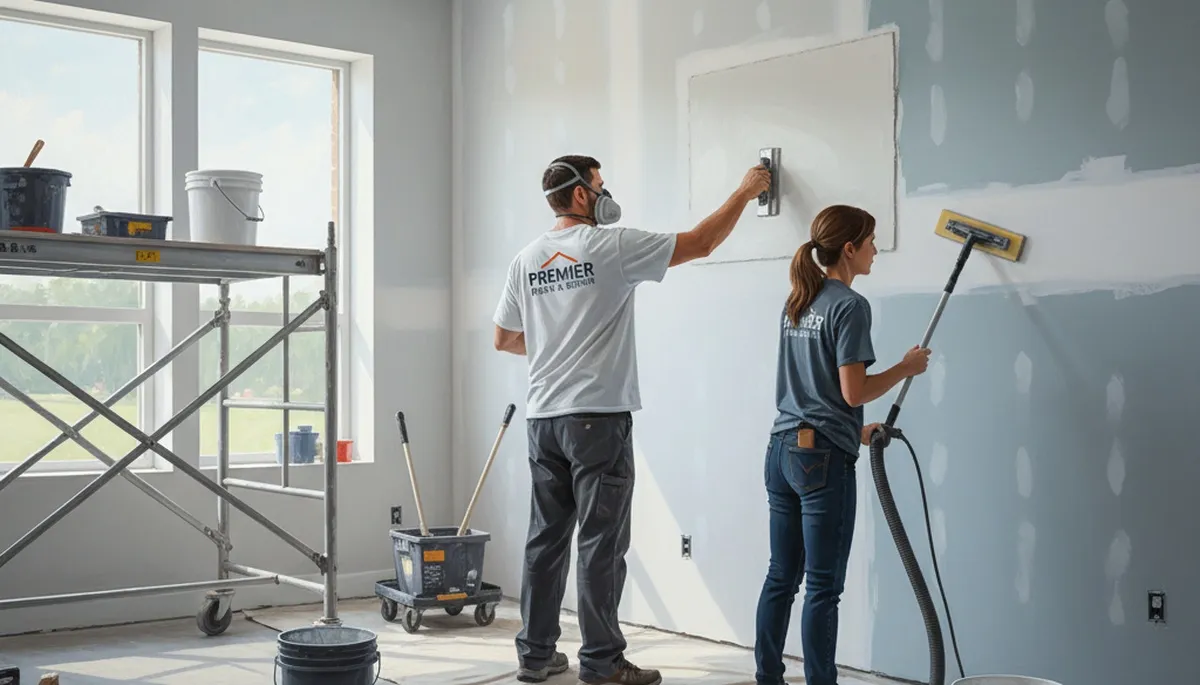Drywall repair services in Mansfield, MA by Mansfield Paint Pros for smooth, paint-ready walls