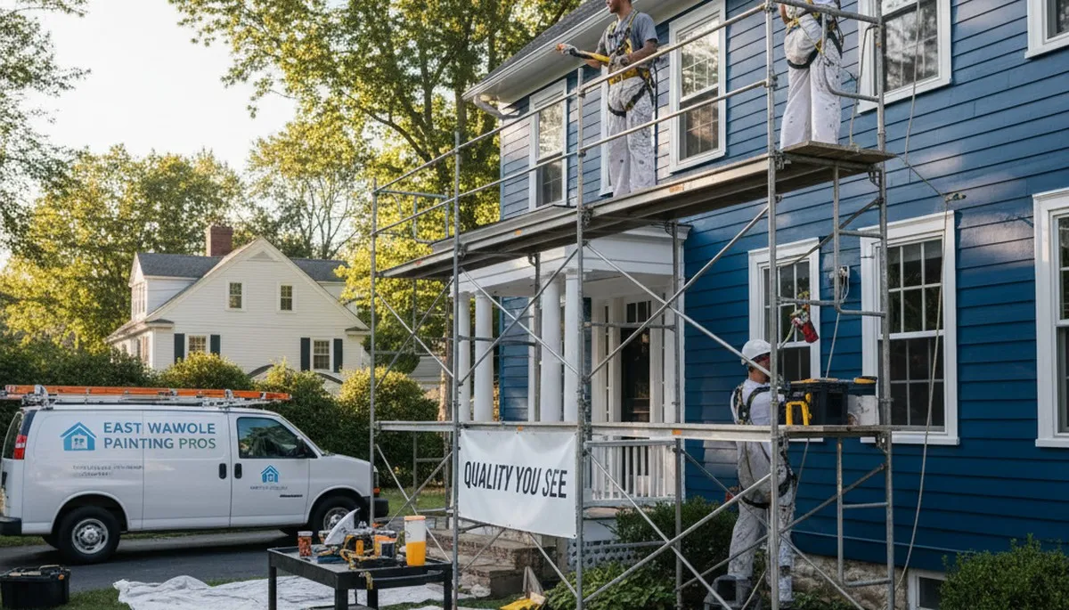 Painting contractor in Mansfield, MA providing professional interior and exterior house painting services