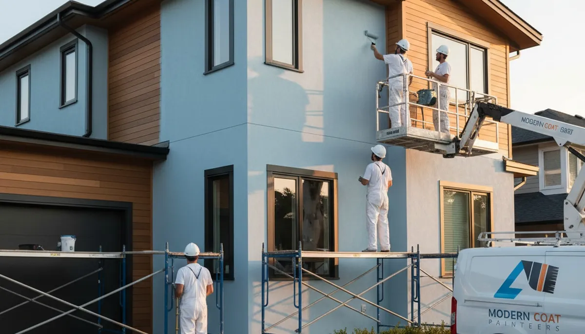 Exterior house painting in Mansfield, MA by Mansfield Paint Pros for weather-resistant home protection