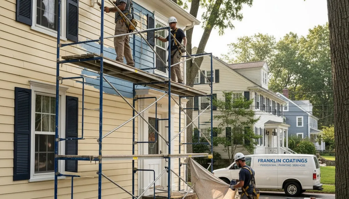 Painting contractor in Mansfield, MA serving homes and businesses with professional interior and exterior painting
