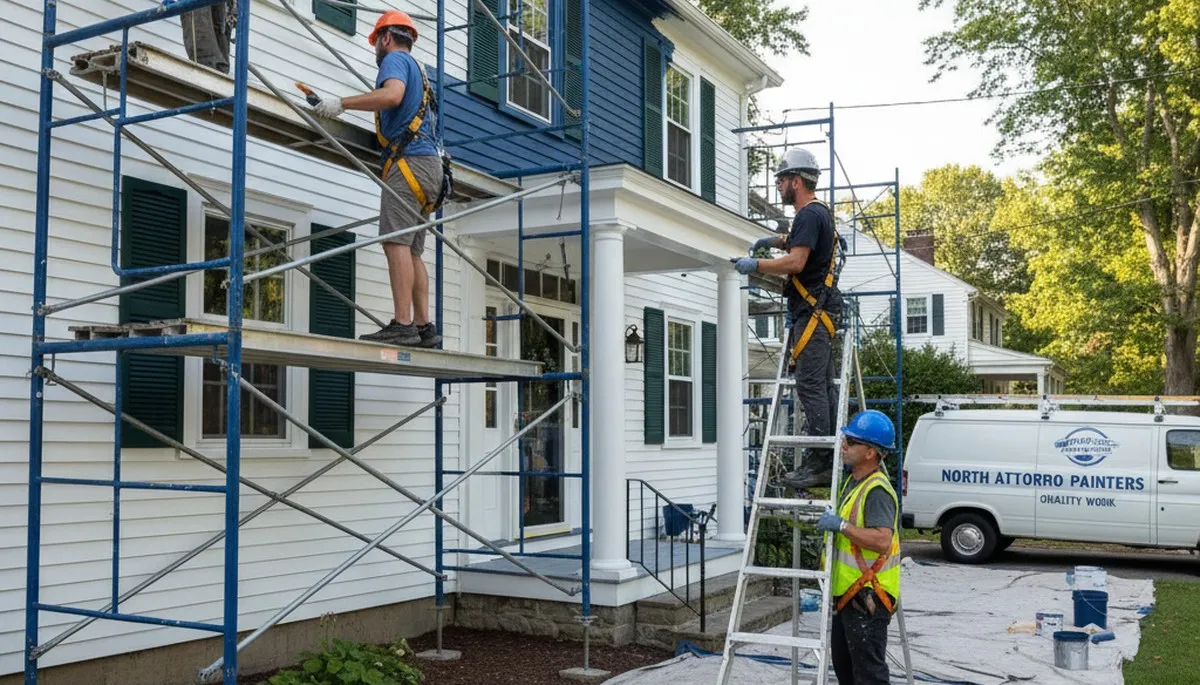 Painting contractor in Mansfield, MA providing professional interior and exterior house painting services