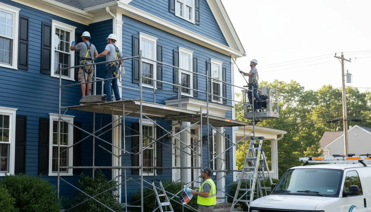 Professional painting crew serving Mansfield, MA for interior and exterior house painting
