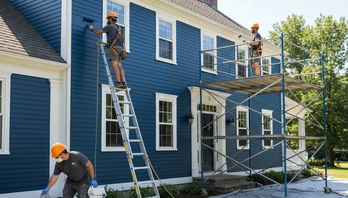 Painting contractor in Mansfield, MA providing professional interior and exterior house painting services
