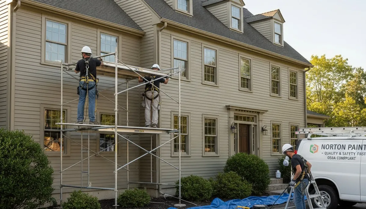 Painting contractor serving Mansfield, MA with professional interior and exterior painting services