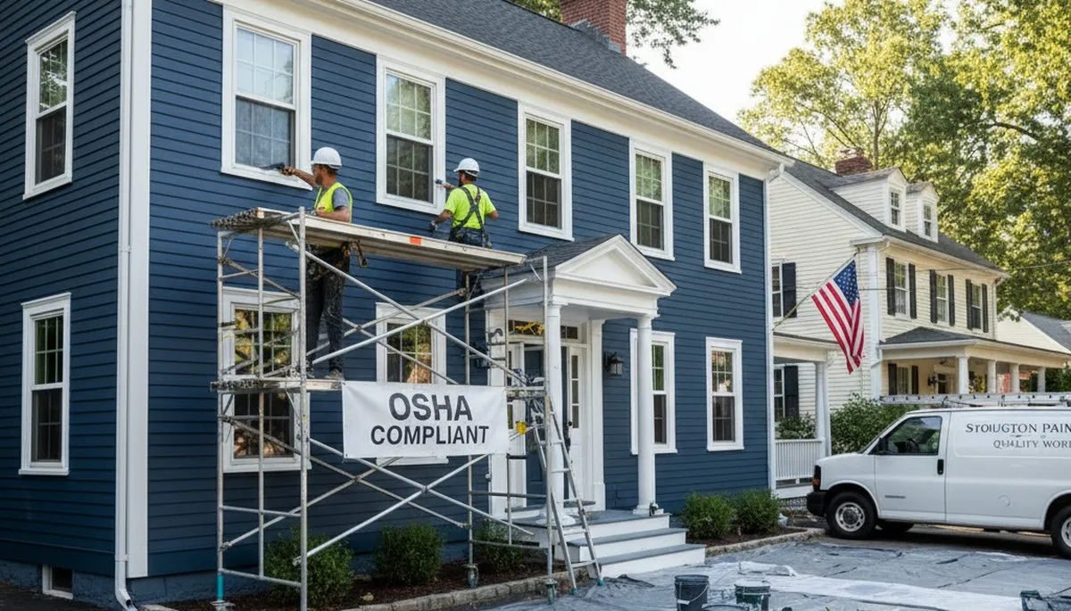 Painting contractor in Mansfield, MA providing professional interior and exterior house painting services