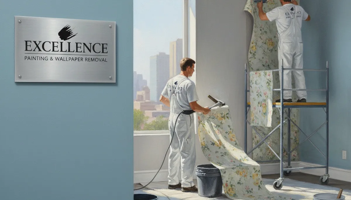 Wallpaper removal service in Mansfield, MA by Mansfield Paint Pros